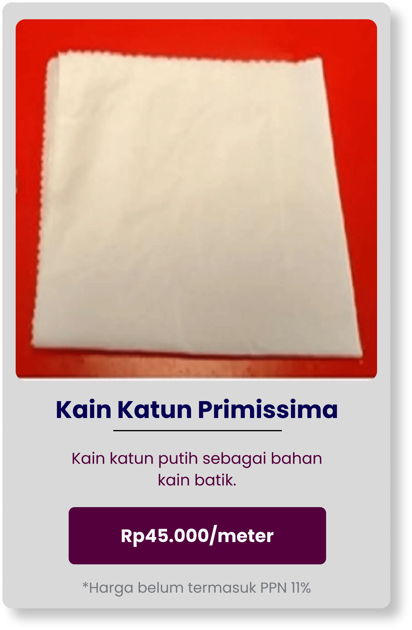 kain katun primissima